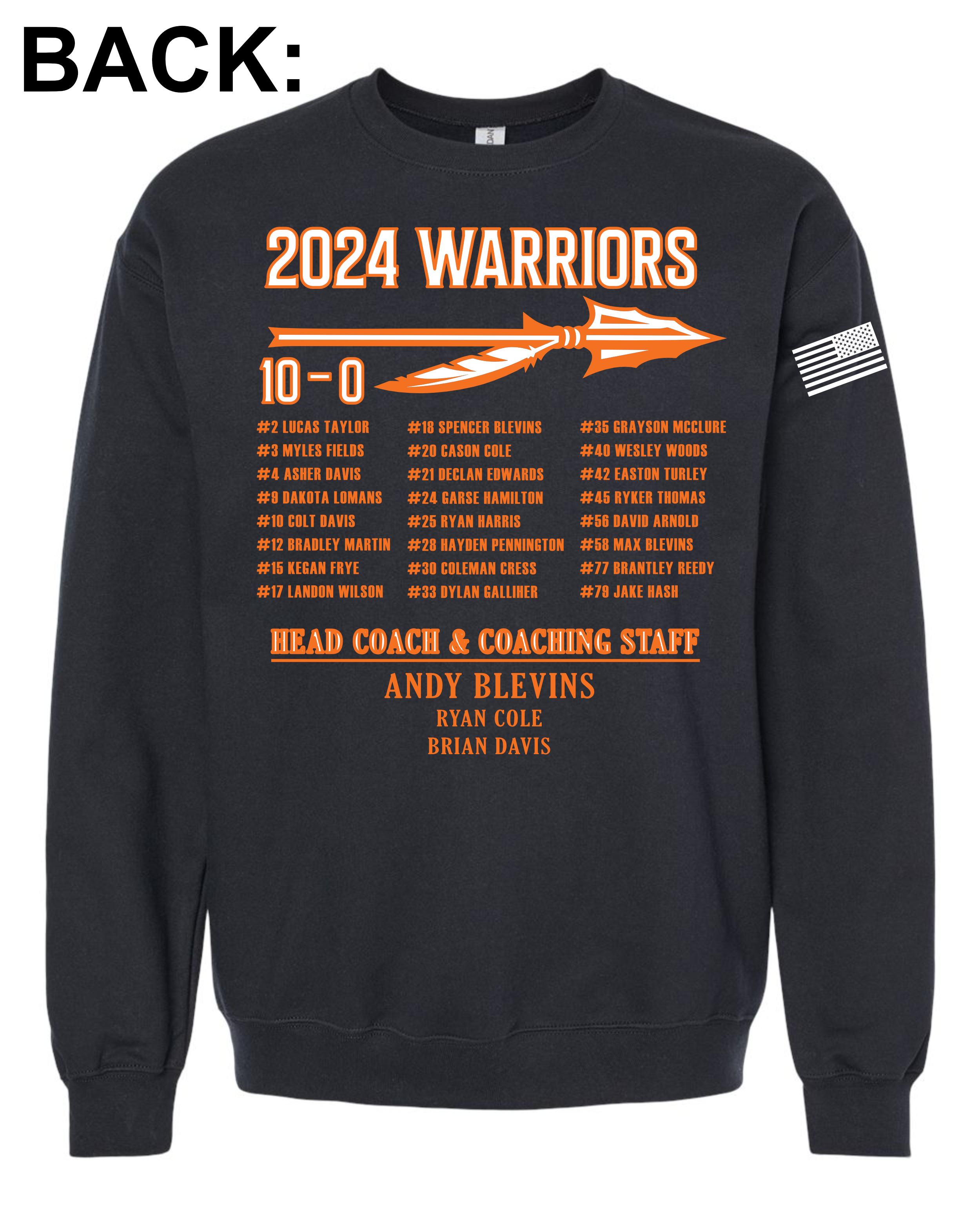 Warehouse × BRAVERY CUSTOM FOOTBALLL TEE Warrior Football- Spear Tee — Killer B's Tees